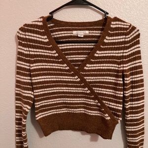 American Eagle wrap sweater